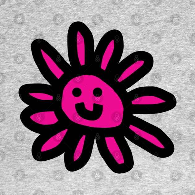 Small Minimal Daisy Face Cute Flower by ellenhenryart